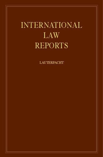 International Law Reports: Volume 62