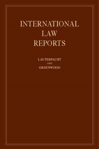 International Law Reports: Volume 95