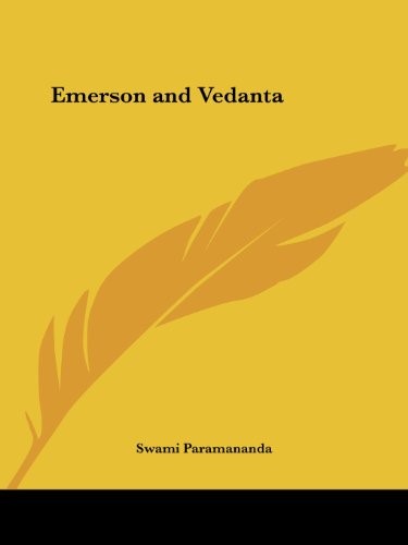 Emerson and Vedanta (1918)