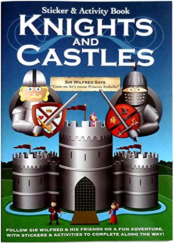 NEW KNIGHTS & CASTLES STICKER & ACTIVITY COLOURING BOOK EDUCATIONAL & FUN! AL