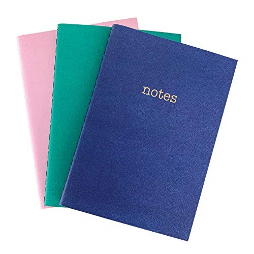 Graphique Mini Journal Set, Trend Collection - Includes 3 Mini Journals, 3.5 x 5, 64 Pages - Cute Portable Journals Embellished in Gold Foil, Perfect for Notetaking, List Making and Much More