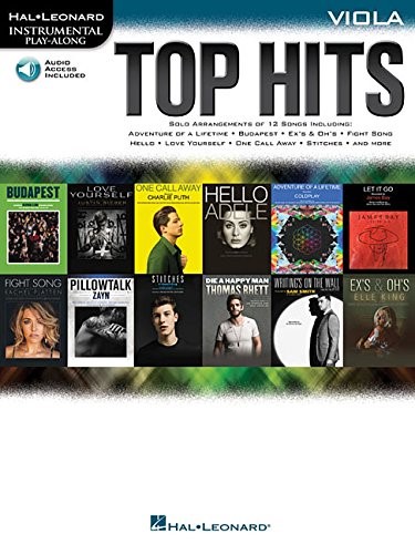Hal Leonard Instrumental Play-Along: Top Hits - Viola (Book/Online Audio) (Includes Online Access Code)