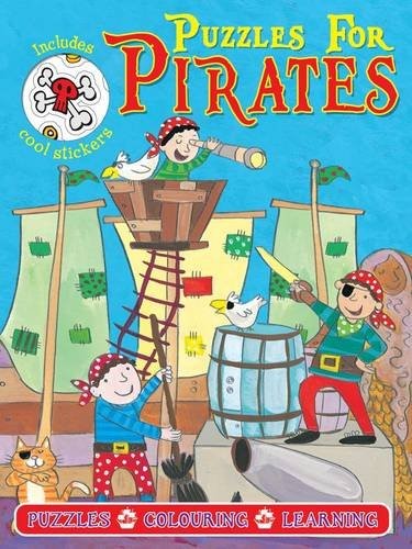Pirate Puzzles Blue (Puzzle Sticker Books)