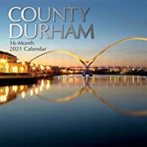 The Gifted Stationery 2021 Monthly Wall Calendar - County Durham. 12 x 12 inch, Premium Quality 16 Months Calendar Planner For Family Home And Office With Space For Birthdays And Notes