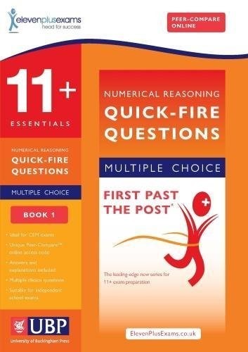 11+ Essentials Numerical Reasoning for CEM: Quick-Fire Questions Multiple Choice 1 (First Past the Post)