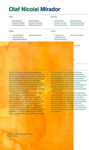 Olaf Nicolai: Mirador