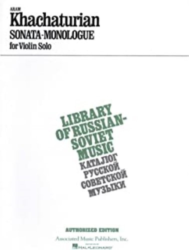 Sonata-Monologue Violin Solo Sonata-Monologue Violin Solo