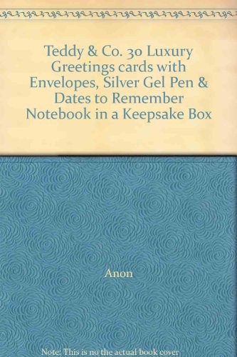 Teddy & Co. 30 Luxury Greetings cards with Envelopes, Silver Gel Pen & Dates to Remember Notebook in a Keepsake Box Teddy & Co. 30 Luxury Greetings cards with Envelopes, Silver Gel Pen & Dates to Remember Notebook in a Keepsake Box