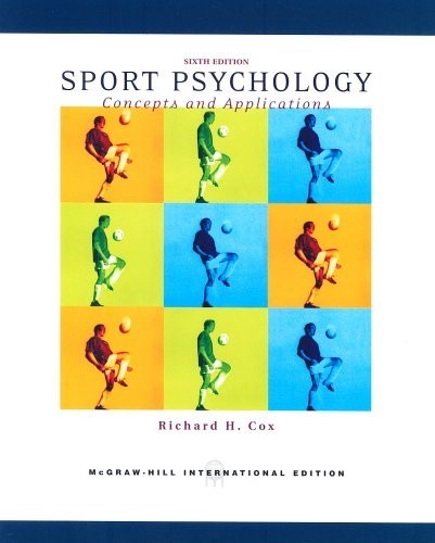 Sport Psychology Concepts And Applications 6Ed (Ie) (Pb 2007) Sport Psychology Concepts And Applications 6Ed (Ie) (Pb 2007)