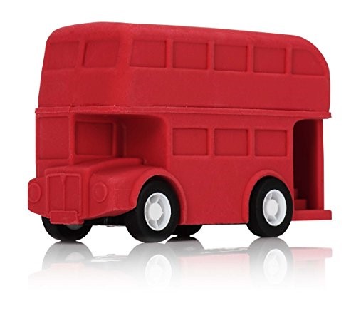 NPW Novelty Erasers Pencil Rubbers - London Bus E-Racer