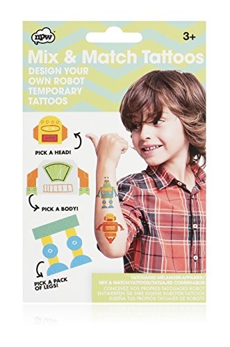NPW NPW38576 Temporary Tattoos, Robot