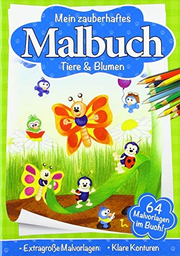 Malbuch Tiere & Blumen