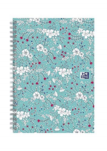 Oxford Floral, A5 Notebook Hardcover, Wirebound, Lined, 140 Pages, 1 Notebook
