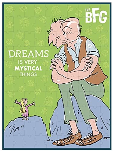 Petit Collage PRD010 Dreams Is Very Mystical Puzzle : Roald Dahl The BFG, Green